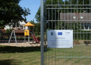 Der neue Spielplatz in Bartelshagen ist eröffnet (Juni 2016).